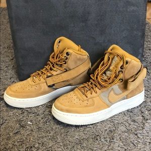 Brown Nike air forces